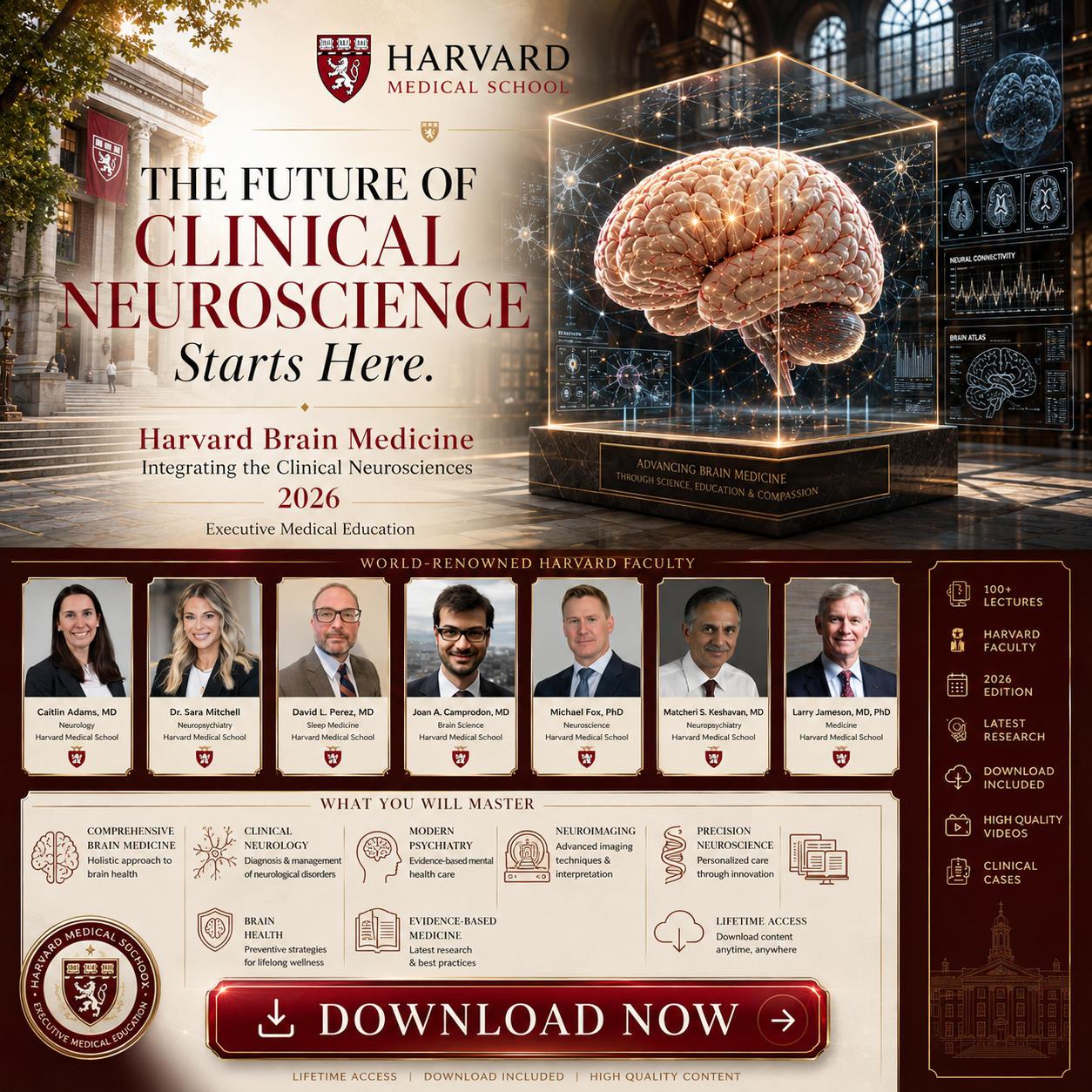 Harvard Brain Medicine Integrating the Clinical Neurosciences 2026
