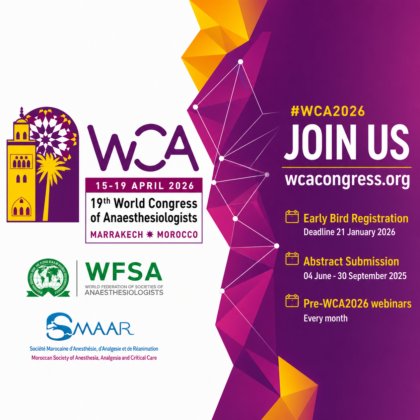 WFSA 19th World Congress of Anaesthesiologists 2026