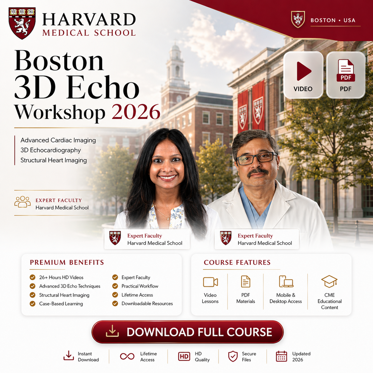 Harvard Boston 3D Echo Workshop 2026