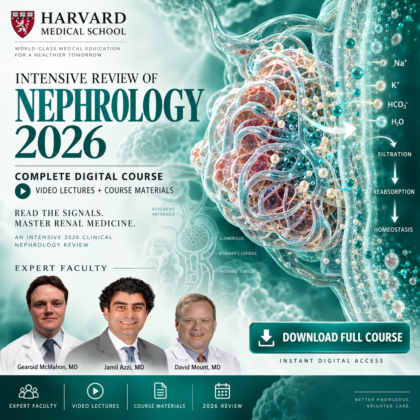 Harvard Intensive Review of Nephrology 2026 – Videos + Subtitles + PDF Slides